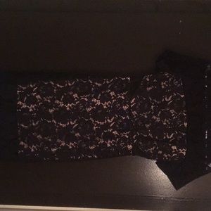 Black lace dress